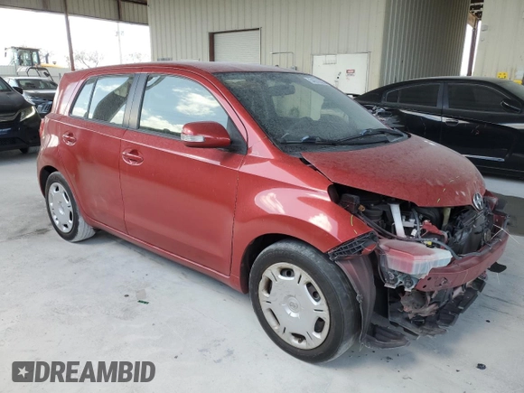 2013 Scion xD with VIN JTKKUPB43D1032536, listed as a Copart auction lot 54572295 with 0 mi miles and Salvage Title. Bid and sale history available at carsss.com. Image 4.