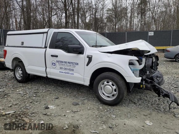 2023 Ford F-150 XL with VIN 1FTMF1CB6PKD86361, listed as a Copart auction lot 47599975 with 54,227 mi miles and Salvage Title. Bid and sale history available at carsss.com. Image 4.