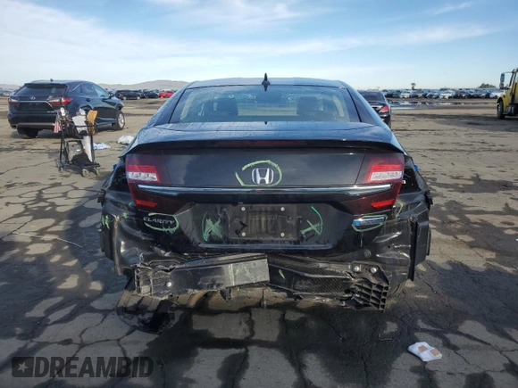 2018 Honda Clarity with VIN JHMZC5F1XJC022159, listed as a Copart auction lot 87274624 with 58,680 mi miles and Salvage Title. Bid and sale history available at DreamBid. Image 6.