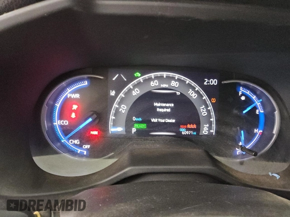 2021 Toyota RAV4 Hybrid XSE with VIN 4T3E6RFV8MU060122, listed as a Copart auction lot 62019045 with 60,971 mi miles and Salvage title. Bid and sale history available at DreamBid. Image 9.