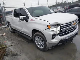 2024 Chevrolet Silverado 1500 LTZ with VIN 1GCUDGE84RZ144124, listed as a IAAI auction lot 41430436 with 13,186 mi miles and . Bid and sale history available at DreamBid. Image 1.