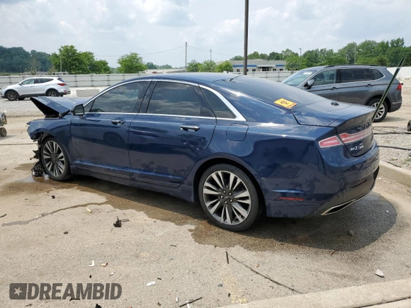 2019 Lincoln MKZ Reserve II with VIN 3LN6L5F96KR604865, listed as a Copart auction lot 59718895 with 85,547 mi miles and Salvage title. Bid and sale history available at DreamBid. Image 2.