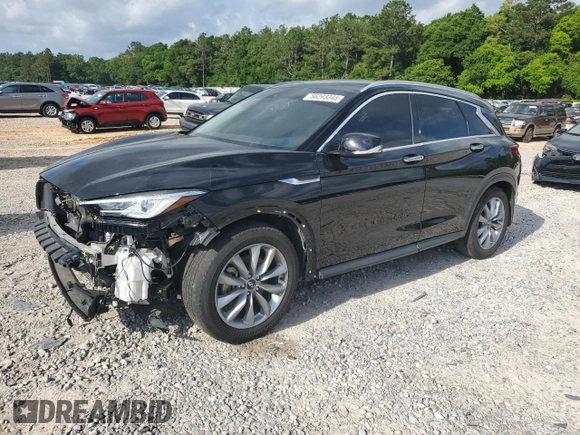 2021 Infiniti QX50 Luxe с VIN 3PCAJ5BA6MF106934, выставлен на аукционе Copart как лот 56293345 с пробегом 64 410 миль миль и Списание • Salvage title. История ставок и продаж доступна на DreamBid. Изображение 1.