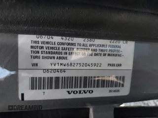 2005 Volvo V50 с VIN YV1MW682752045922, выставлен на аукционе IAAI как лот 42203146 с пробегом 136 175 миль миль и . История ставок и продаж доступна на DreamBid. Изображение 9.