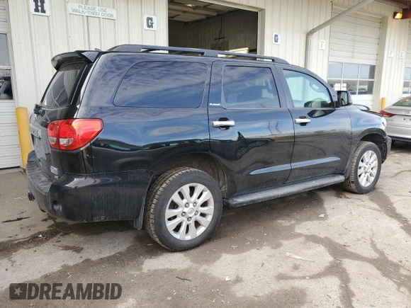 2014 Toyota Sequoia Platinum with VIN 5TDDW5G13ES093998, listed as a Copart auction lot 47240195 with 176,320 mi miles and Salvage Title. Bid and sale history available at carsss.com. Image 3.