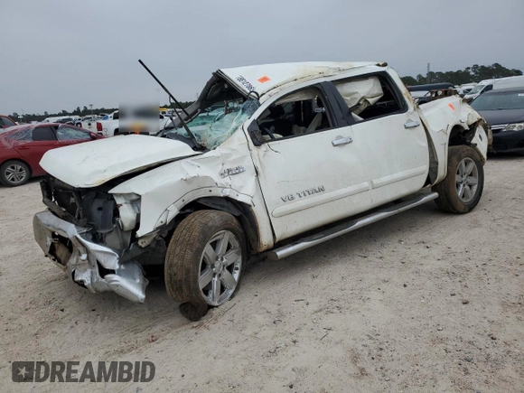 2010 Nissan Titan SE with VIN 1N6BA0ED6AN312861, listed as a Copart auction lot 88127865 with 166,205 mi miles and Salvage Title. Bid and sale history available at carsss.com. Image 1.
