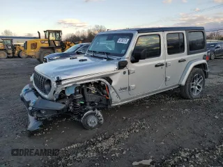 2024 Jeep Wrangler Sport S with VIN 1C4RJXN60RW115234, listed as a Copart auction lot 42793175 with 18,253 mi miles and Salvage Title. Bid and sale history available at DreamBid. Image 1.