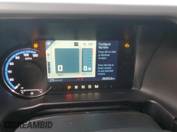 2023 Ford Bronco with VIN 1FMEE5DP0PLB17111, listed as a Copart auction lot 53201215 with 26,093 mi miles and Salvage Title. Bid and sale history available at DreamBid. Image 9.