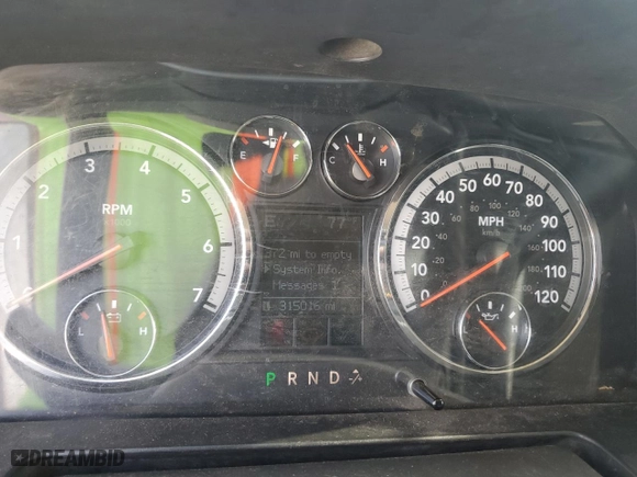 2009 Dodge Ram 1500 SLT with VIN 1D3HB13P99J522930, listed as a Copart auction lot 79885384 with 315,016 mi miles and Clean Title. Bid and sale history available at carsss.com. Image 9.
