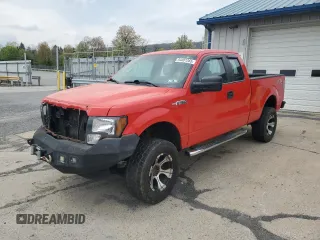 2013 Ford F-150 XL with VIN 1FTFX1EF2DKE90587, listed as a Copart auction lot 54401265 with 217,011 mi miles and Salvage Title. Bid and sale history available at carsss.com. Image 1.
