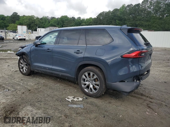2024 Toyota Highlander XLE with VIN 5TDAAAB59RS001075, listed as a Copart auction lot 56958835 with 35,970 mi miles and Salvage title. Bid and sale history available at DreamBid. Image 2.