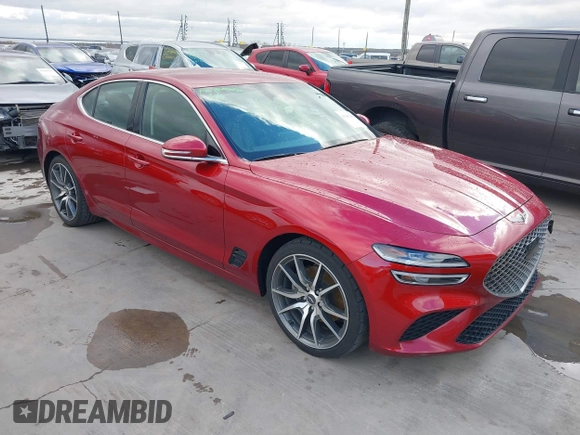 2023 Genesis G70 2.0T z VIN KMTG34TAXPU125013, wystawiony jako IAAI lot #41286145 z przebiegiem 38 108 mil mil oraz . Historia ofert i sprzedaży dostępna na DreamBid. Obrazek 1.