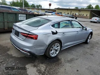 2023 Audi A5 Sportback Premium Plus with VIN WAUCBCF51PA045350, listed as a Copart auction lot 55945033 with 0 mi miles and Non Repairable. Bid and sale history available at carsss.com. Image 3.