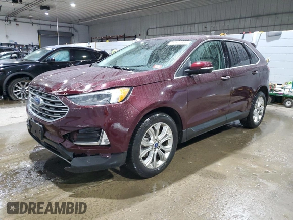 2022 Ford Edge Titanium with VIN 2FMPK4K99NBA68472, listed as a Copart auction lot 87975845 with 41,177 mi miles and Salvage Title. Bid and sale history available at carsss.com. Image 1.