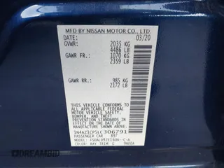 2020 Nissan LEAF SV with VIN 1N4AZ1CP5LC306791, listed as a IAAI auction lot 41629300 with 23,206 mi miles and . Bid and sale history available at DreamBid. Image 9.