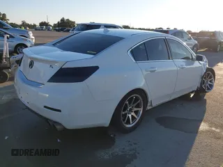 2013 Acura TL Tech with VIN 19UUA8F57DA000644, listed as a IAAI auction lot 41166316 with 111,788 mi miles. Bid and sale history available at carsss.com. Image 4.
