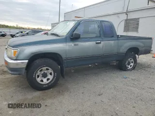 1995 Toyota T100 z VIN JT4VD22E9S0004095, wystawiony jako Copart lot #52683765 z przebiegiem 564 413 mil mil oraz Szkody całkowita. Historia ofert i sprzedaży dostępna na DreamBid. Obrazek 1.