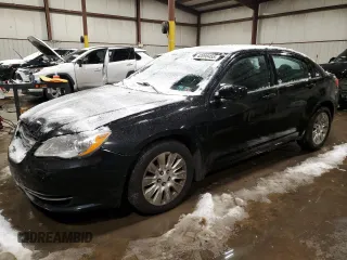 2013 Chrysler 200 LX with VIN 1C3CCBAGXDN737179, listed as a Copart auction lot 42098455 with 219,485 mi miles and Salvage Title. Bid and sale history available at carsss.com. Image 1.