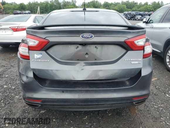 2016 Ford Fusion Titanium with VIN 3FA6P0D98GR221070, listed as a Copart auction lot 59518665 with Not provided miles and Salvage title. Bid and sale history available at DreamBid. Image 6.