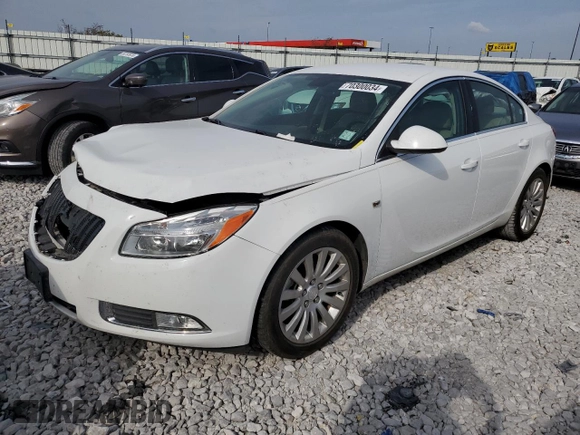 2011 Buick Regal CXL RL3 with VIN W04GR5EC5B1005075, listed as a Copart auction lot 70300034 with 69,094 mi miles and Salvage Title. Bid and sale history available at carsss.com. Image 1.