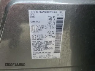 2015 Nissan Pathfinder SV with VIN 5N1AR2MN7FC689601, listed as a Copart auction lot 52215845 with 117,809 mi miles and Salvage Title. Bid and sale history available at carsss.com. Image 16.