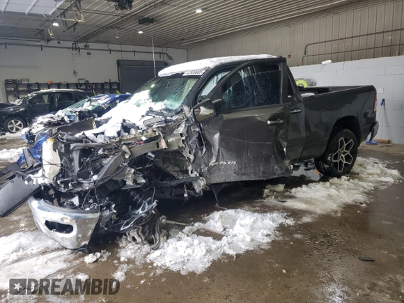 2020 Ram 1500 Big Horn with VIN 1C6RREBT3LN346561, listed as a Copart auction lot 42909805 with Not provided miles and Salvage title. Bid and sale history available at DreamBid. Image 1.
