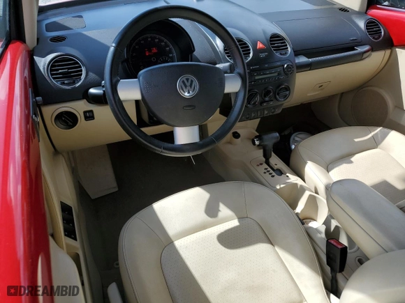 2010 Volkswagen New Beetle Convertible with VIN 3VWRW3AL2AM007351, listed as a Copart auction lot 74328574 with NaN miles and Salvage Title. Bid and sale history available at carsss.com. Image 8.