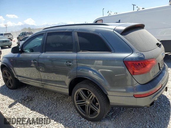 2014 Audi Q7 S line Prestige with VIN WA1DGAFE1ED015963, listed as a Copart auction lot 58558765 with 103,523 mi miles and Clean title. Bid and sale history available at DreamBid. Image 2.