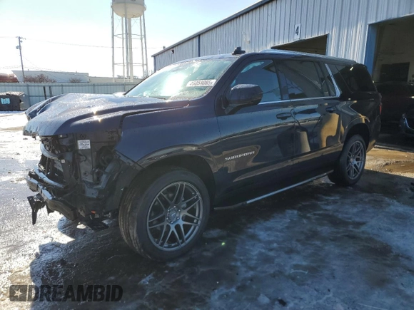 2024 Chevrolet Suburban with VIN 1GNSKBET0RR106398, listed as a Copart auction lot 46058085 with Not provided miles and Salvage title. Bid and sale history available at DreamBid. Image 1.