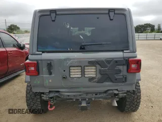 2019 Jeep Wrangler Unlimited Rubicon with VIN 1C4HJXFG6KW661609, listed as a Copart auction lot 55527005 with 25,302 mi miles and Salvage title. Bid and sale history available at DreamBid. Image 6.