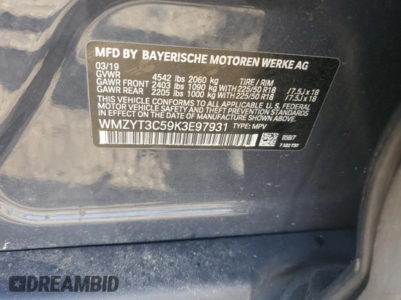2019 MINI Countryman Cooper S with VIN WMZYT3C59K3E97931, listed as a Copart auction lot 77572964 with 73,907 mi miles and Salvage Title. Bid and sale history available at carsss.com. Image 14.