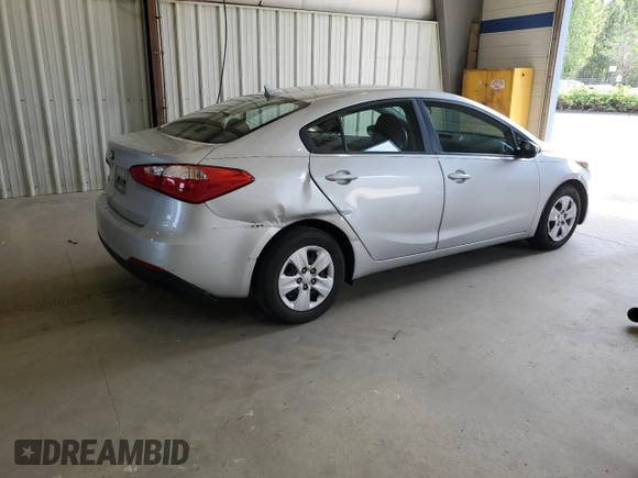 2016 Kia Forte LX with VIN KNAFK4A68G5512517, listed as a Copart auction lot 53893885 with 85,636 mi miles and Salvage Title. Bid and sale history available at carsss.com. Image 3.