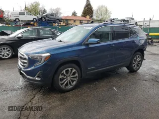 2020 GMC Terrain SLT with VIN 3GKALVEX0LL281386, listed as a Copart auction lot 56046165 with 53,294 mi miles and Salvage title. Bid and sale history available at DreamBid. Image 1.