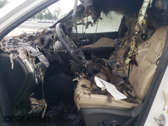 2015 Jeep Cherokee Limited with VIN 1C4PJLDS1FW584617, listed as a Copart auction lot 73677314 with Not Provided miles and Salvage Title. Bid and sale history available at DreamBid. Image 7.