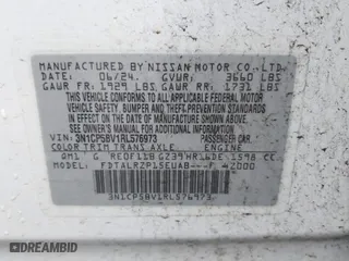 2024 Nissan Kicks S with VIN 3N1CP5BV1RL576973, listed as a IAAI auction lot 41790386 with 22,974 mi miles. Bid and sale history available at carsss.com. Image 9.