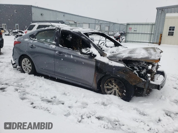 2018 Hyundai Accent SEL with VIN 3KPC24A3XJE020966, listed as a Copart auction lot 81124754 with 0 mi miles and Non Repairable. Bid and sale history available at carsss.com. Image 4.