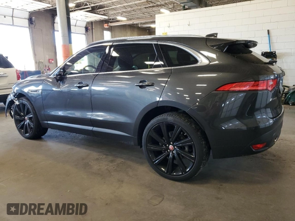 2018 Jaguar F-Pace 35t Prestige with VIN SADCK2EV1JA252914, listed as a Copart auction lot 63115184 with 43,311 mi miles and Non repairable. Bid and sale history available at DreamBid. Image 2.