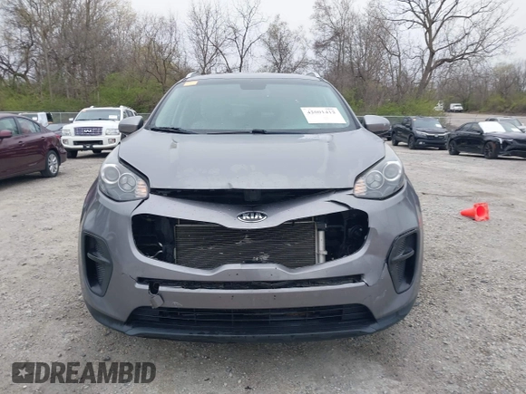 2017 Kia Sportage LX with VIN KNDPM3AC4H7231189, listed as a IAAI auction lot 42001412 with 83,550 mi miles. Bid and sale history available at carsss.com. Image 12.