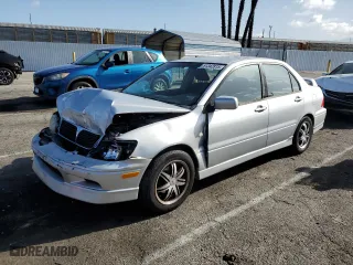 2003 Mitsubishi Lancer OZ-Rally with VIN JA3AJ86E43U032755, listed as a Copart auction lot 51342815 with 124,211 mi miles and Salvage Title. Bid and sale history available at carsss.com. Image 1.