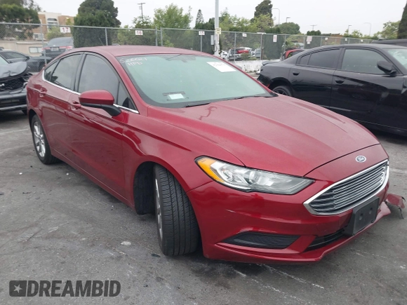 2017 Ford Fusion SE with VIN 3FA6P0H70HR416588, listed as a IAAI auction lot 42184878 with 28,920 mi miles and . Bid and sale history available at DreamBid. Image 1.