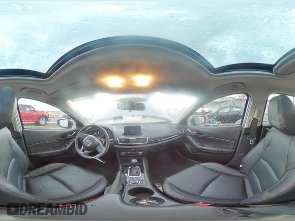 2015 Mazda 3 i Grand Touring z VIN JM1BM1W76F1239689, wystawiony jako Copart lot #55343985 z przebiegiem 14 789 mil mil oraz Szkoda całkowita • Salvage title. Historia ofert i sprzedaży dostępna na DreamBid. Obrazek 14.