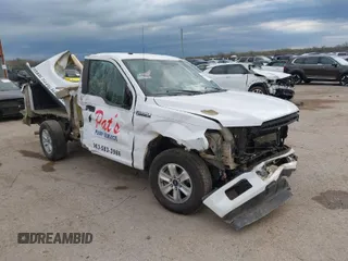 2018 Ford F-150 XL with VIN 1FTMF1CB7JKC69637, listed as a IAAI auction lot 41881356 with 1 mi miles. Bid and sale history available at carsss.com. Image 1.