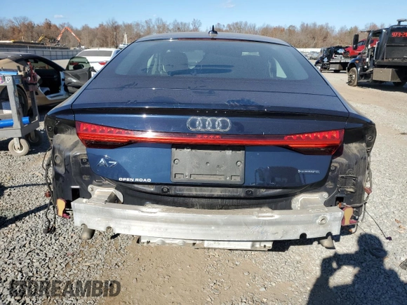 2019 Audi A7 Premium Plus with VIN WAUR2AF29KN085441, listed as a Copart auction lot 79086134 with 74,976 mi miles and Salvage title. Bid and sale history available at DreamBid. Image 6.