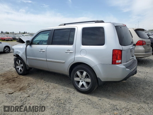 2012 Honda Pilot Touring with VIN 5FNYF3H92CB011089, listed as a Copart auction lot 52822085 with Not Provided miles and Salvage Title. Bid and sale history available at carsss.com. Image 2.