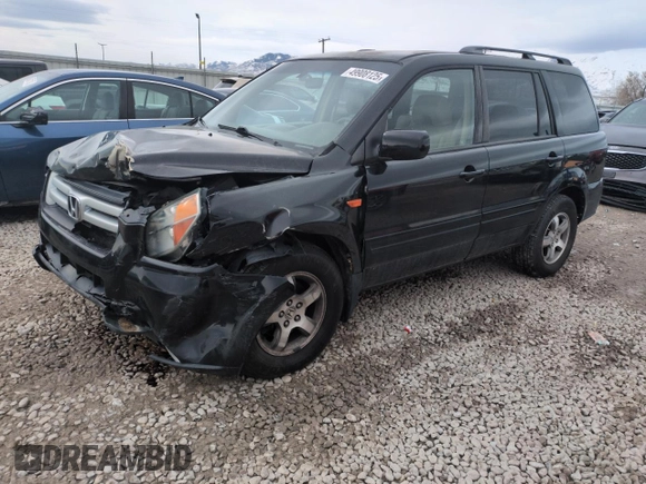 2006 Honda Pilot EX-L with VIN 5FNYF18576B019873, listed as a Copart auction lot 49908125 with 280,836 mi miles and Salvage Title. Bid and sale history available at DreamBid. Image 1.