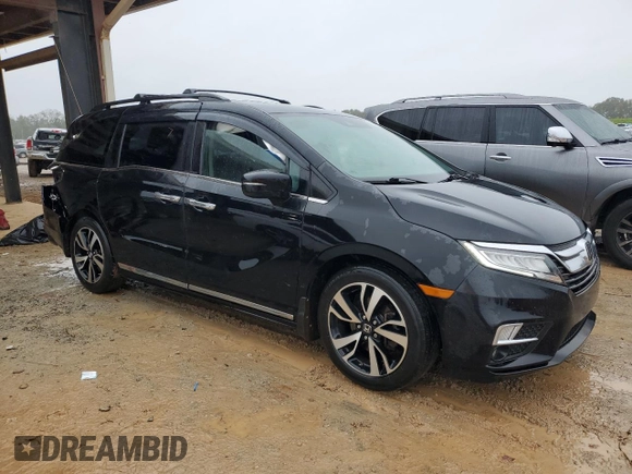 2020 Honda Odyssey Touring with VIN 5FNRL6H88LB500070, listed as a Copart auction lot 81352524 with 64,444 mi miles and Salvage Title. Bid and sale history available at DreamBid. Image 4.