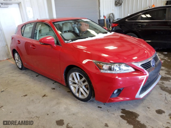 2015 Lexus CT 200h Hybrid with VIN JTHKD5BH5F2229492, listed as a Copart auction lot 44727725 with 124391 miles and Salvage Title. Bid and sale history available at carsss.com. Image 4.