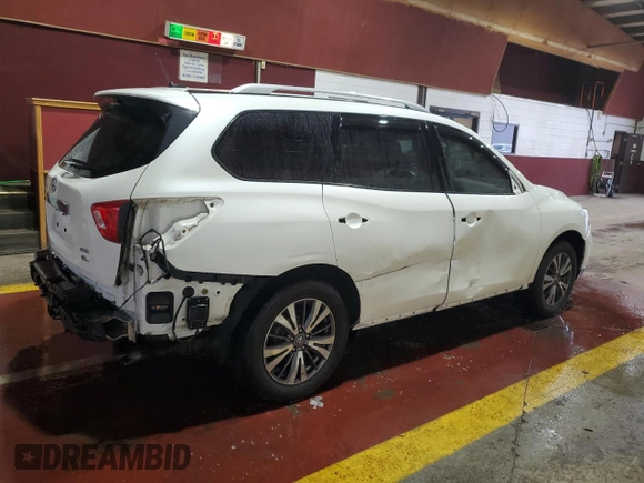 2017 Nissan Pathfinder SV with VIN 5N1DR2MMXHC621817, listed as a Copart auction lot 49306035 with 75,583 mi miles and Salvage Title. Bid and sale history available at carsss.com. Image 3.