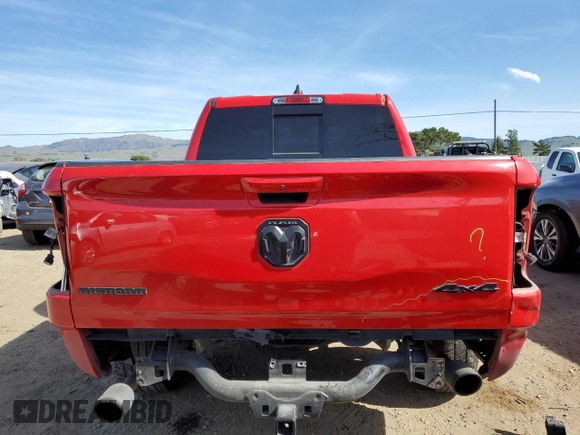 2020 Ram 1500 Big Horn with VIN 1C6SRFFT4LN326031, listed as a Copart auction lot 46547215 with 144,151 mi miles and Salvage Title. Bid and sale history available at carsss.com. Image 6.