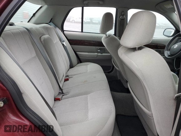 2005 Mercury Grand Marquis GS with VIN 2MEFM74W05X604628, listed as a Copart auction lot 51332335 with 165,224 mi miles and Salvage Title. Bid and sale history available at DreamBid. Image 10.